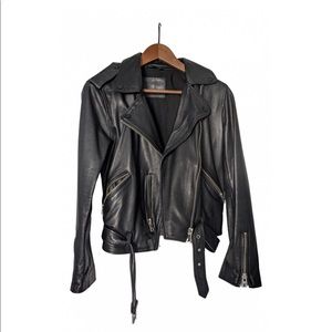 All Saints balfern leather biker jacket